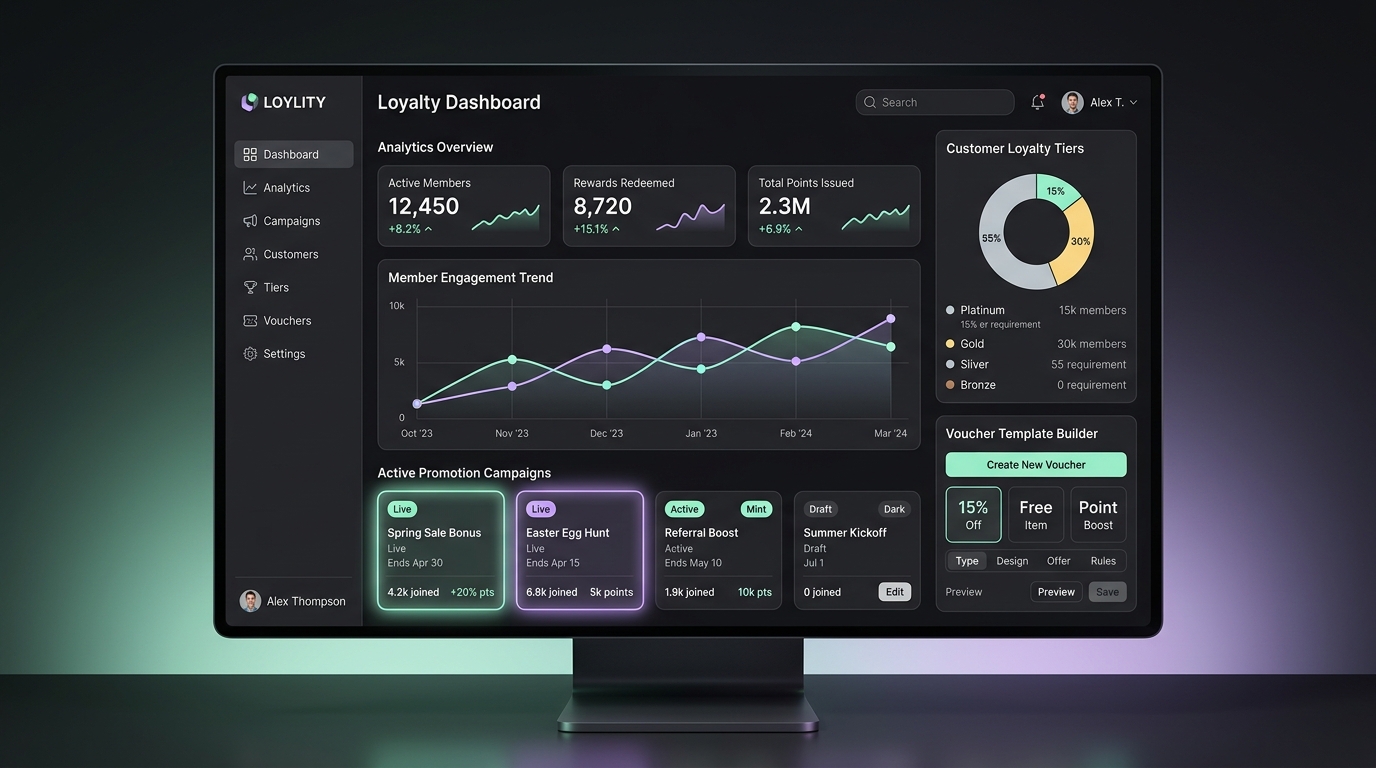 LMS Loyalty Dashboard and Campaign Studio